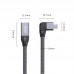 Super Short Right Angle USB-C Male to Female Extender Cable Super Short Right Angle USB-C Male to Female Extender Cable