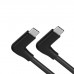 Super Short 90 Deg Right Angle USB-C male to USB-C male Charge Cable / Extension Cable Super Short 90 Deg Right Angle USB-C male to USB-C male Charge Cable / Extension Cable