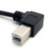 Double Right-Angled USB-B Printer Cable (USB-A male to USB-B male Extension Cable) Double Right-Angled USB-B Printer Cable (USB-A male to USB-B male Extension Cable)