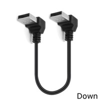 Right Angle  USB A male to USB A male Cable Adapter