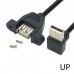 Left-Angle, Right-Angle, Up-Angle, Down-Angle, 30mm Pitch Panel Mount USB A Female - USB A Male Cable Left-Angle, Right-Angle, Up-Angle, Down-Angle, 30mm Pitch Panel Mount USB A Female - USB A Male Cable