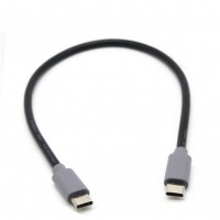50cm Short USB-C Male to USB-C Male OTG Cable / On-The-Go Cord 50cm Short USB-C Male to USB-C Male OTG Cable / On-The-Go Cord