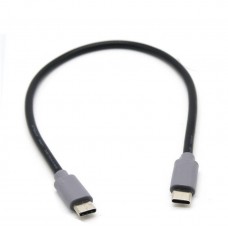 50cm Short USB-C Male to USB-C Male OTG Cable / On-The-Go Cord 50cm Short USB-C Male to USB-C Male OTG Cable / On-The-Go Cord
