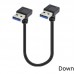 Right Angle Super Short USB 3.0 A male to USB 3.0 A male Cable (Adapter) Right Angle Super Short USB 3.0 A male to USB 3.0 A male Cable (Adapter)