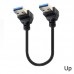 Right Angle Super Short USB 3.0 A male to USB 3.0 A male Cable (Adapter) Right Angle Super Short USB 3.0 A male to USB 3.0 A male Cable (Adapter)