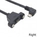 Super Short Panel Mount Micro USB Female to Right Angle Micro USB Male Cable (Pitch: 28mm) Super Short Panel Mount Micro USB Female to Right Angle Micro USB Male Cable (Pitch: 28mm)