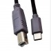 USB-C MIDI Cable | USB-C male to USB-B (USB 2.0) OTG Cable for music keyboard, Piano, Guitar