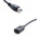 USB C Female Printer Extension Cable | USB Type C Jack to USB 2.0 Type B Cable