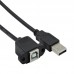 Panel Mount USB-B Famele to USB-A Extension Cable Panel Mount USB-B Famele to USB-A Extension Cable