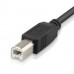 Panel Mount USB-B to USB-B Extension Cable | USB Type B Female to Female Feeder / Jumper Panel Mount USB-B to USB-B Extension Cable | USB Type B Female to Female Feeder / Jumper