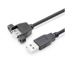 Pitch: 31mm Panel Mount USB-A Female to USB-A Male Extension Cable Pitch: 31mm Panel Mount USB-A Female to USB-A Male Extension Cable