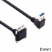 Super Long 90 Degree up-angled / Down-angled / Straight USB 3.0 Micro USB to Right Angle USB-A Extension Cable Super Long 90 Degree up-angled / Down-angled / Straight USB 3.0 Micro USB to Right Angle USB-A Extension Cable