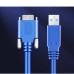 18mm Pitch Long Panel Mount USB 3.0 Micro USB to USB-A Extension Cable 18mm Pitch Long Panel Mount USB 3.0 Micro USB to USB-A Extension Cable