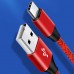 Nylon Braided Anti-Winding Coiled Retractable 3A Fast Charging USB-C Charge Cable Nylon Braided Anti-Winding Coiled Retractable 3A Fast Charging USB-C Charge Cable