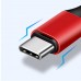 Nylon Braided Anti-Winding Coiled Retractable 3A Fast Charging USB-C Charge Cable Nylon Braided Anti-Winding Coiled Retractable 3A Fast Charging USB-C Charge Cable