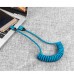 Nylon Braided Anti-Winding Coiled Retractable 3A Fast Charging USB-C Charge Cable Nylon Braided Anti-Winding Coiled Retractable 3A Fast Charging USB-C Charge Cable