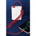 Nylon Braided Anti-Winding Coiled Retractable 3A Fast Charging USB-C Charge Cable Nylon Braided Anti-Winding Coiled Retractable 3A Fast Charging USB-C Charge Cable