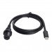 1 Meter / 3.3ft Waterproof Bulkhead Panel Mount Flush USB-C male to female Extemder Cable for Car 1 Meter / 3.3ft Waterproof Bulkhead Panel Mount Flush USB-C male to female Extemder Cable for Car