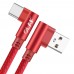 Double Right Angled USB-A to USB-C Charge Cable for Android Smartphones / iPad Pro Double Right Angled USB-A to USB-C Charge Cable for Android Smartphones / iPad Pro