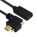 Single Screw Locking Panel Mount / Right Angle Thumb Lock USB-C male to USB-C Female Extension Cable Single Screw Locking Panel Mount / Right Angle Thumb Lock USB-C male to USB-C Female Extension Cable