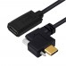 Single Screw Locking Panel Mount / Right Angle Thumb Lock USB-C male to USB-C Female Extension Cable Single Screw Locking Panel Mount / Right Angle Thumb Lock USB-C male to USB-C Female Extension Cable
