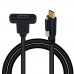 Single Screw Lock / Thumb Lock USB 3.1 Type-C (USB-C) male to 17mm pitch Panel Mount USB-C Female Cable Single Screw Lock / Thumb Lock USB 3.1 Type-C (USB-C) male to 17mm pitch Panel Mount USB-C Female Cable