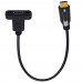 Single Screw Lock / Thumb Lock USB 3.1 Type-C (USB-C) male to 17mm pitch Panel Mount USB-C Female Cable Single Screw Lock / Thumb Lock USB 3.1 Type-C (USB-C) male to 17mm pitch Panel Mount USB-C Female Cable