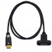 Single Screw Lock / Thumb Lock USB 3.1 Type-C (USB-C) male to 17mm pitch Panel Mount USB-C Female Cable Single Screw Lock / Thumb Lock USB 3.1 Type-C (USB-C) male to 17mm pitch Panel Mount USB-C Female Cable