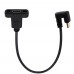 180 Degree Right Angle USB 3.1 Type-C (USB-C) male to Panel Mount USB-C Female Cable 180 Degree Right Angle USB 3.1 Type-C (USB-C) male to Panel Mount USB-C Female Cable