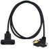 Pitch: 17mm Locking Panel Mount / Right Angle USB-C male to USB-C Female Extension Cable Pitch: 17mm Locking Panel Mount / Right Angle USB-C male to USB-C Female Extension Cable