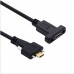Pitch: 17mm Locking Panel Mount USB-C male to Pitch: 15mm Panel Mount USB-C Female Extension Cable