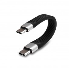 Super Short Flat Flexible USB-C E-Market 100W Data Sync & Charging Cable for Smartphones & Laptops Super Short Flat Flexible USB-C E-Market 100W Data Sync & Charging Cable for Smartphones & Laptops