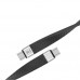 Super Short Flat Flexible USB-C E-Market 100W Data Sync & Charging Cable for Smartphones & Laptops Super Short Flat Flexible USB-C E-Market 100W Data Sync & Charging Cable for Smartphones & Laptops