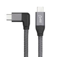 Super Short 90 deg Right Angle USB-C male to Male Extension Cable / Extender Super Short 90 deg Right Angle USB-C male to Male Extension Cable / Extender