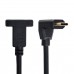 RIGHT-Angle / UP-Angle 90-deg-angled USB 3.1 Type-C (USB-C) male to Panel Mount USB-C Female Cable RIGHT-Angle / UP-Angle 90-deg-angled USB 3.1 Type-C (USB-C) male to Panel Mount USB-C Female Cable