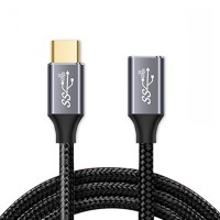 Long Sleeve Protection USB 3.1 / USB-C / USB Type C Male to Female Extender Cable Long Sleeve Protection USB 3.1 / USB-C / USB Type C Male to Female Extender Cable