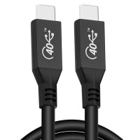 USB4 USB-C male to USB-C male Extender with USF-IF 40Gbps, 100W Thunderbolt 3 & 4 Compatiable Cable USB4 USB-C male to USB-C male Extender with USF-IF 40Gbps, 100W Thunderbolt 3 & 4 Compatiable Cable