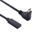 Down / Up Right-Angle USB-C Male to USB-C Female Extension Cable (High Speed USB-C 10Gbps Extender)) Down / Up Right-Angle USB-C Male to USB-C Female Extension Cable (High Speed USB-C 10Gbps Extender))