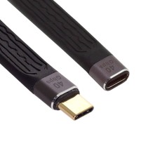USB 4 USB-C male to USB-C male (40Gbpz 100W 8K) Flat Slim Data Cable (Thunderbolt Compatible) USB 4 USB-C male to USB-C male (40Gbpz 100W 8K) Flat Slim Data Cable (Thunderbolt Compatible)