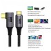 90 Degree USB4 / USB C Right Angle Male to Male Extension Extender, Cable (Support 100W Power / 40Gbps / 8K Video)