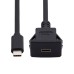 Flush Dashboard Panel Waterproof / Dustproof Latch Locking USB-C Male to Panel Mount Female Cable Flush Dashboard Panel Waterproof / Dustproof Latch Locking USB-C Male to Panel Mount Female Cable