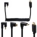 180 degree Back-Angled USB-C to USB-C Coiled Stretch / Curl Spring Retractable Cable 180 degree Back-Angled USB-C to USB-C Coiled Stretch / Curl Spring Retractable Cable