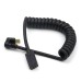 180 degree Back-Angled USB-C to USB-C male Coiled Stretch / Curl Spring Retractable Extender Cable