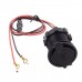 USB Motorcycle Gadget Charger / Dual USB 12V-24V Power Supply Adapter for iPhone / Smartphones