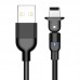 Braided USB Lightning Charging Cable (Swivel iPhone Lightning 180 degree Rotating Charge Cable) Braided USB Lightning Charging Cable (Swivel iPhone Lightning 180 degree Rotating Charge Cable)